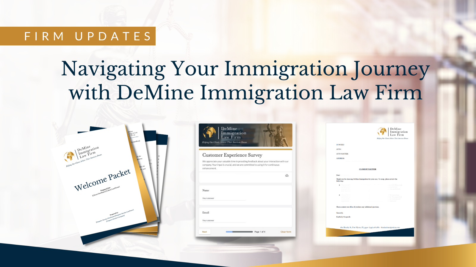 DeMine Immigration Law Firm's New Initiatives to Client Support