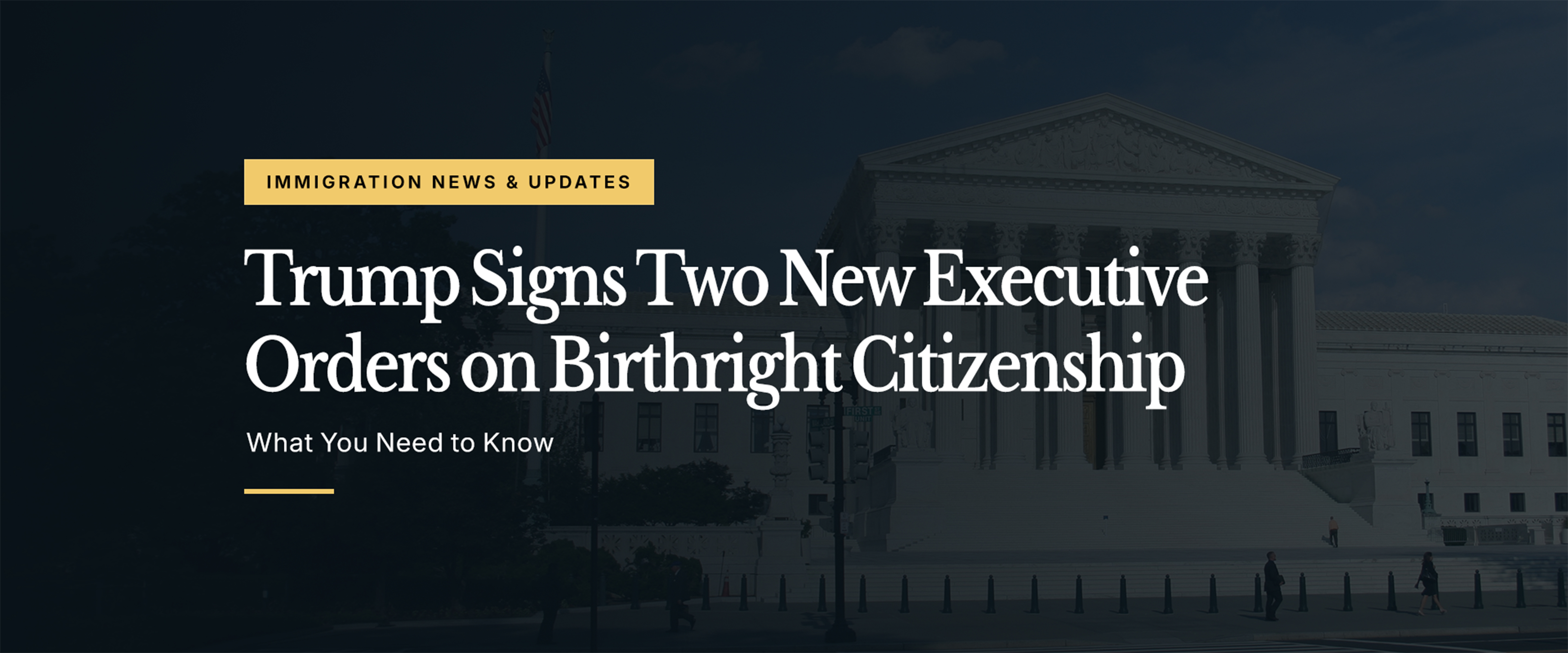 Trump Signs Two New Executive Orders on Birthright Citizenship: What You Need to Know