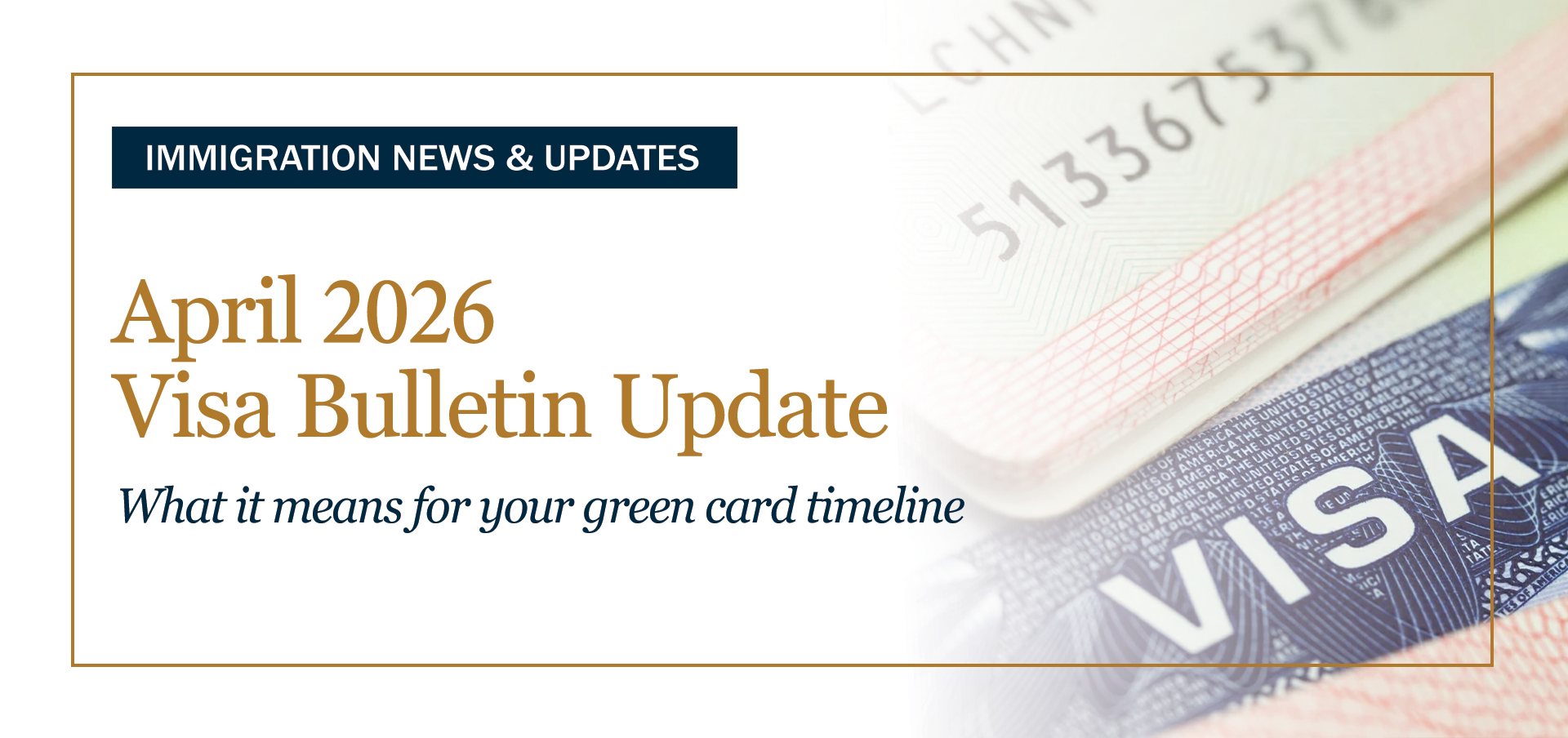 April 2026 Visa Bulletin: What It Means for Your Green Card Timeline